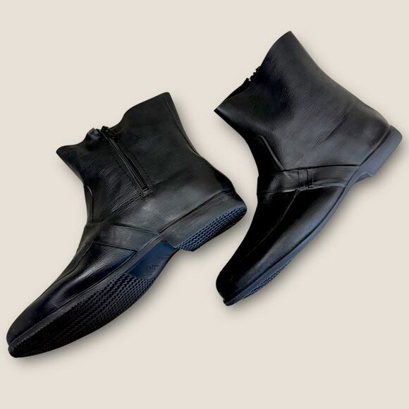 Totes Men Protective Rubber Overshoes Rain Snow Cover Boots Zip Up Size XL Black - Picture 2 of 12